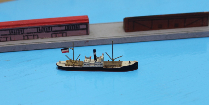 Freighter  "G. Russ" with load (1 p.) GER 1921 Mercator M 503